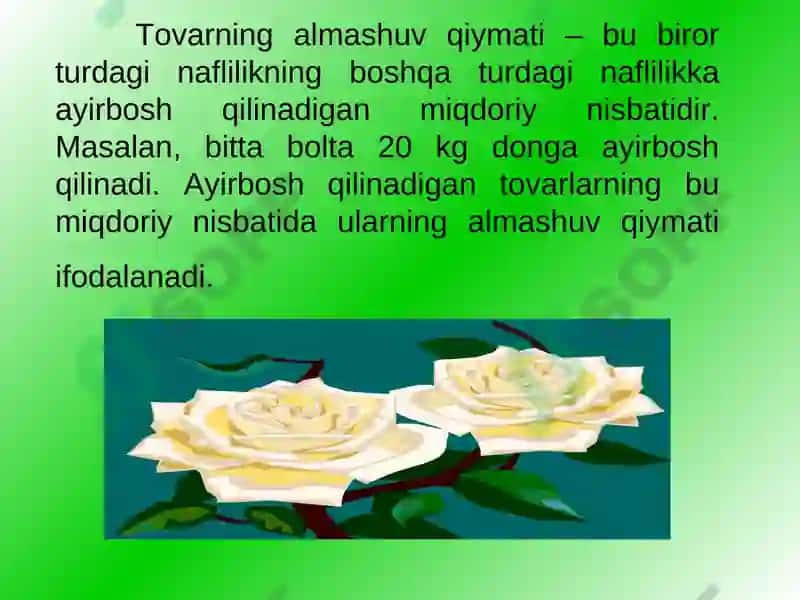 Tovar va uning xususiyatlari 4