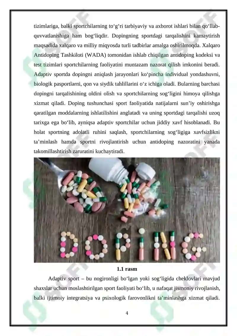 Adaptiv sportda doping nazorati 4