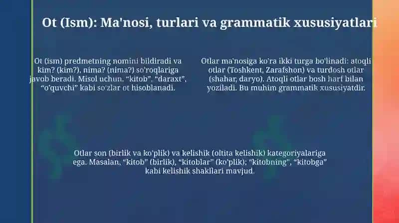 Oʻzbektilidamustaqilsoʻzturkumlari 4