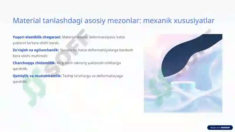 Elastik elementlarning BTD materiallari 4