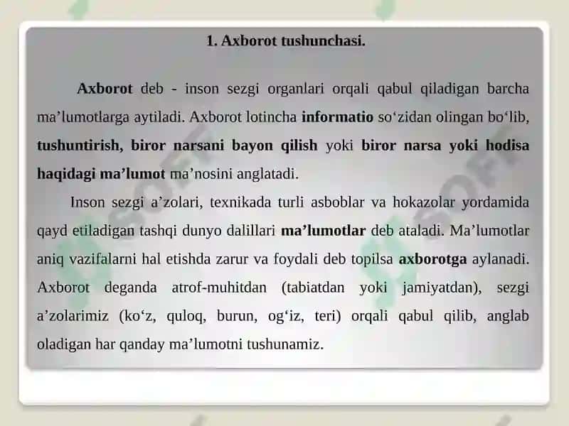 Texnik tizimlarda axborot texnologiyalari 4