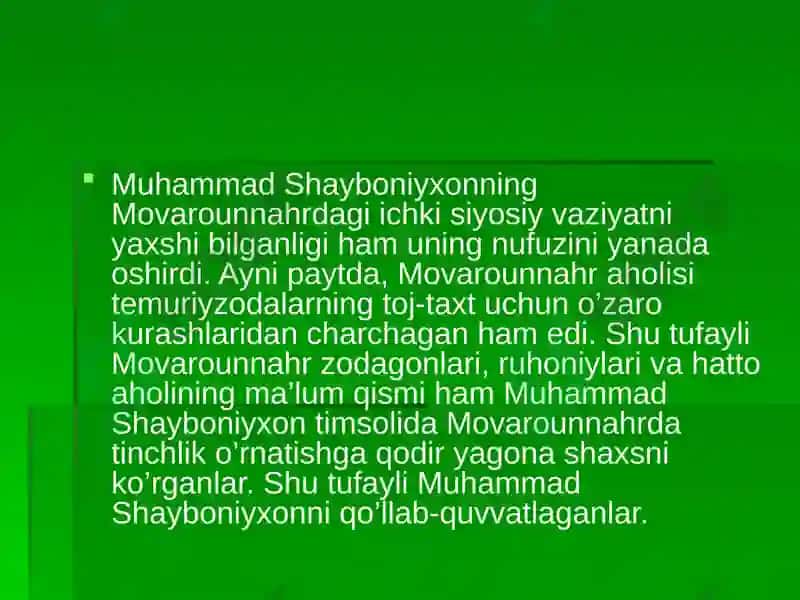 Muhammad Shayboniyxon 4