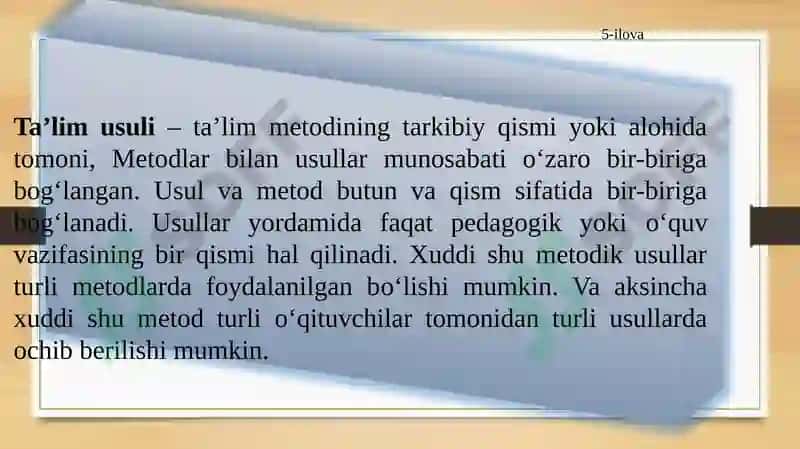 Ta’lim metodlari 4