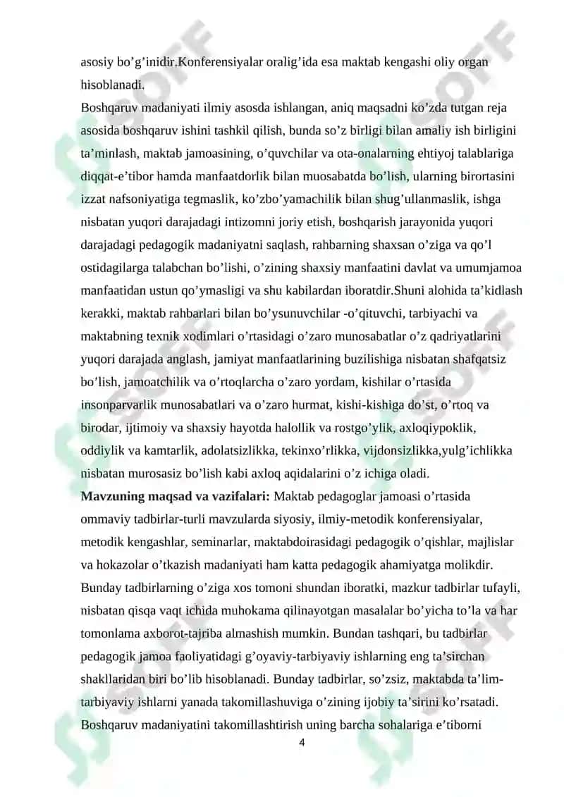 MAKTAB BOSHQARUVI 4
