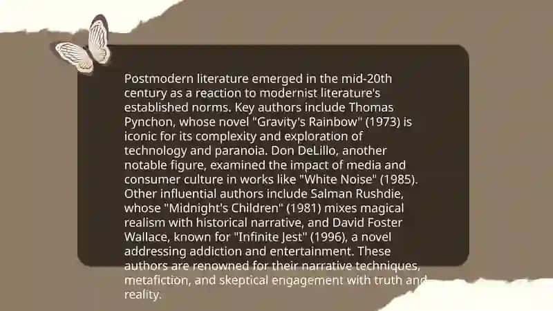 The most famous modern writers 4