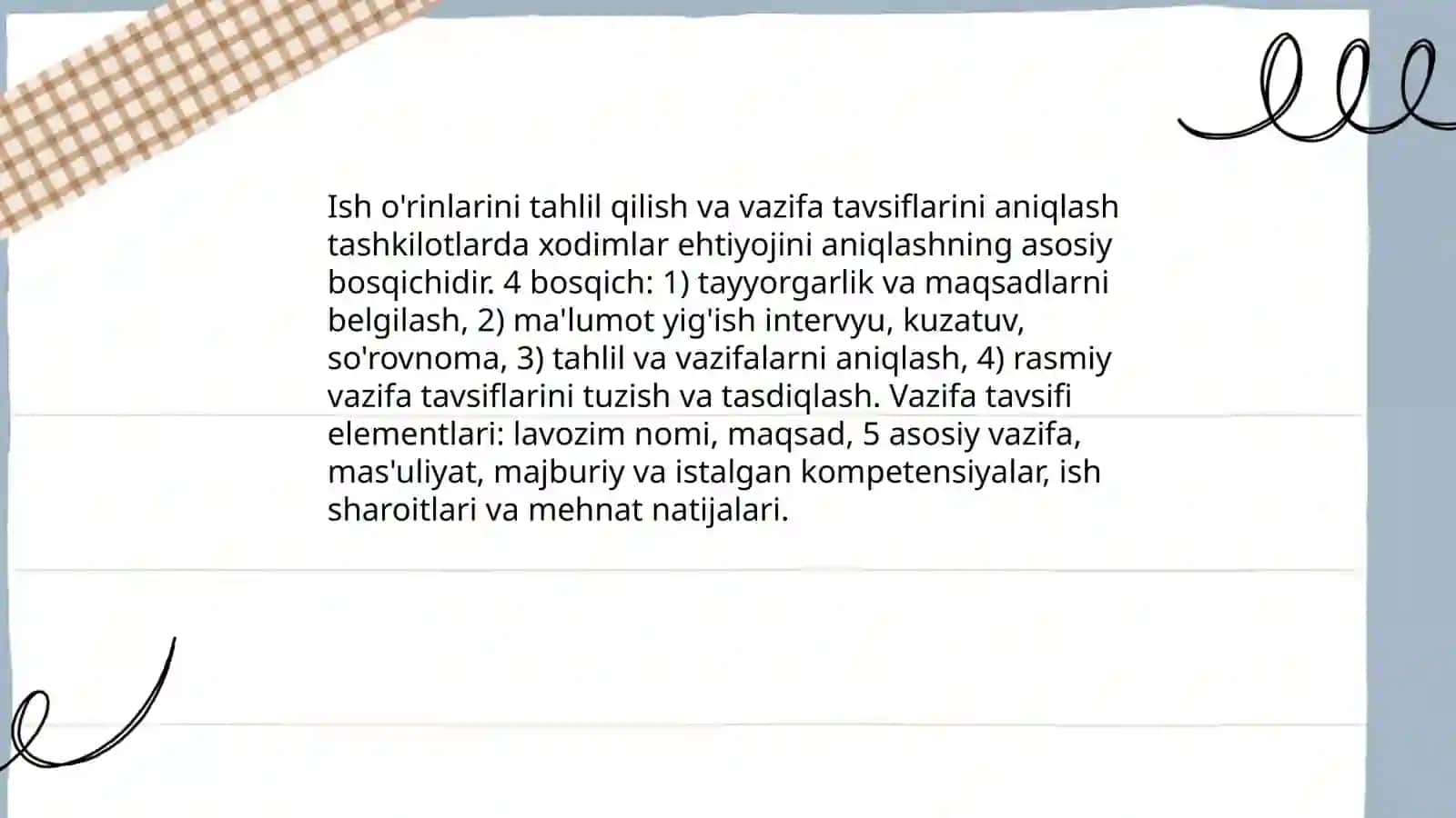 Xodimlarga bo'lgan ehtiyojni aniqlash 4