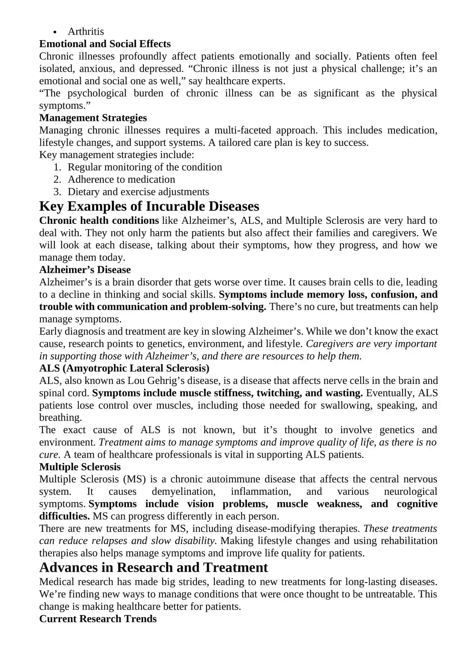 Incurable diseases 4