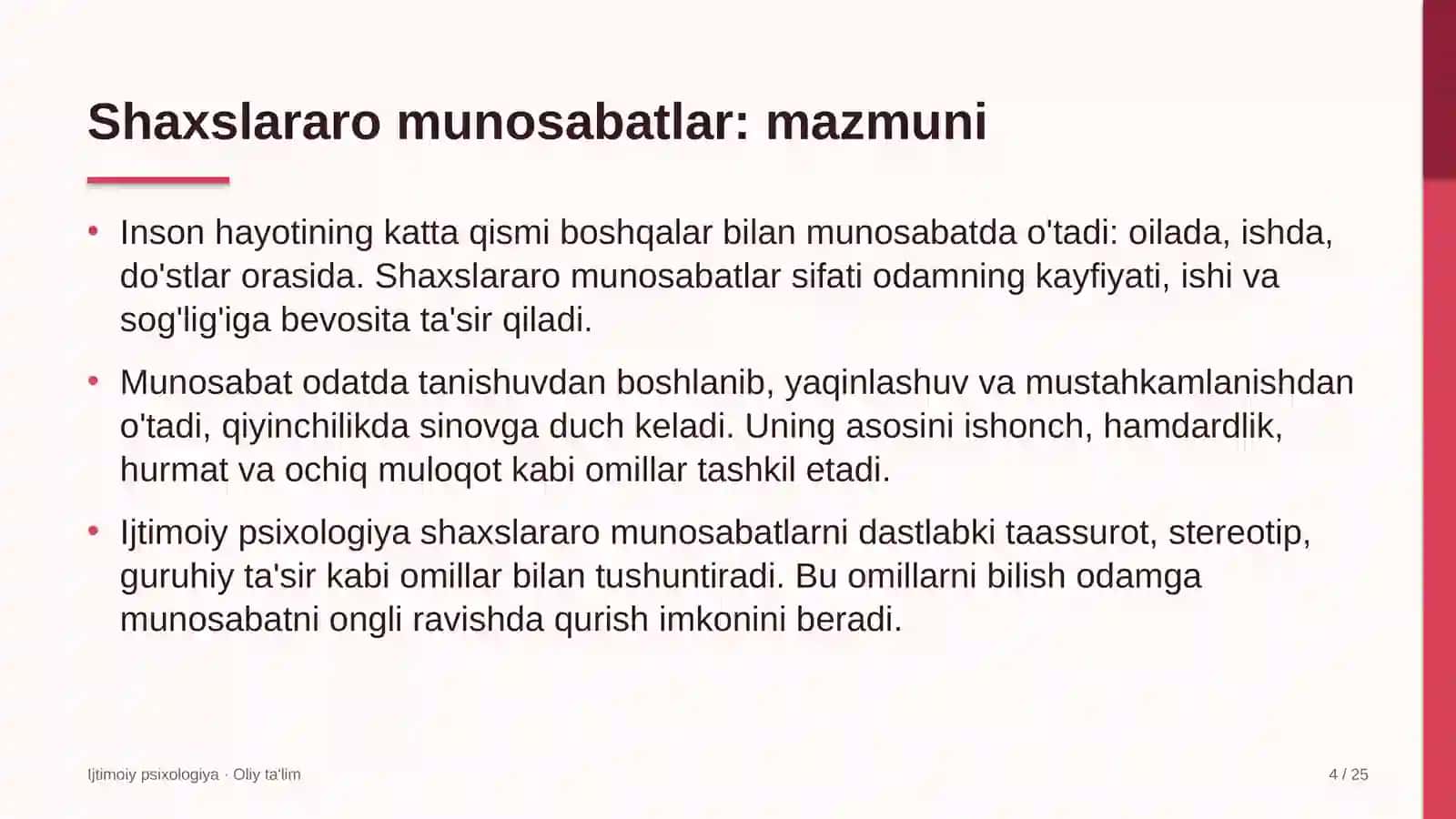 Qog'oz sanoatida shaxslararo munosabatlar 4