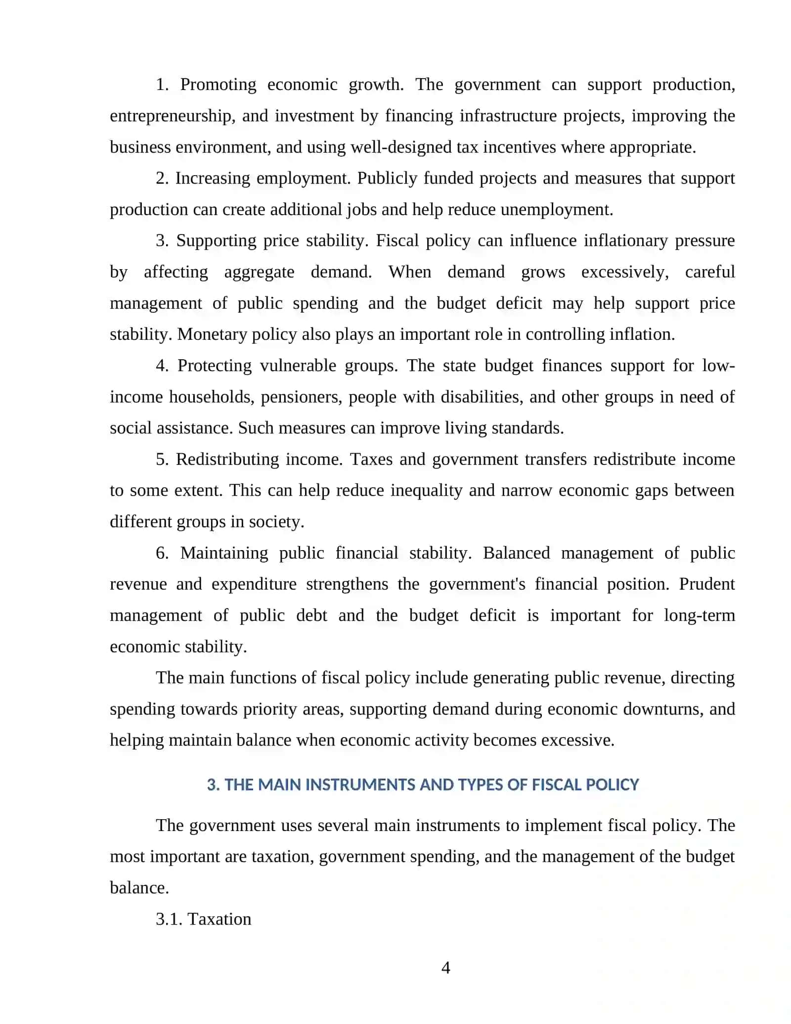 FISCAL POLICY 4