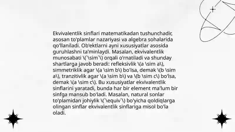 Ekvivalent qonuni 4