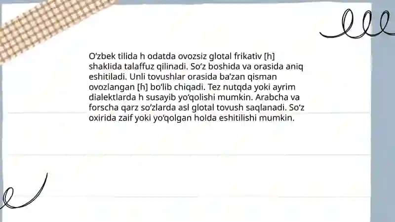 H harfi 4
