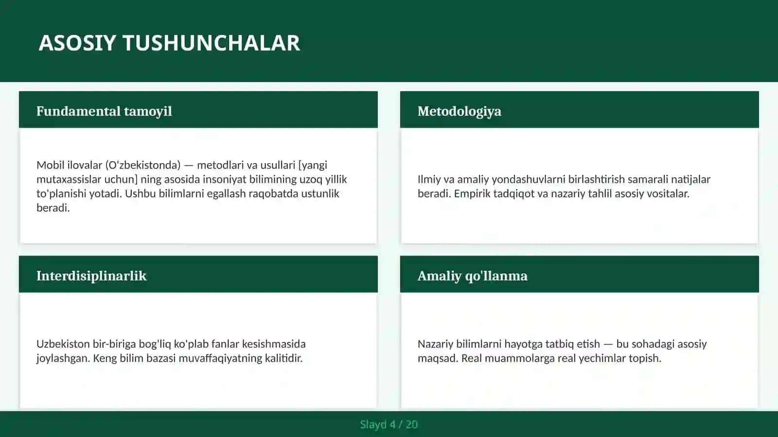 Mobil Ilovalar (O'zbekistonda) — Metodlari va Usullari [Yangi Mutaxassislar Uchun] 4