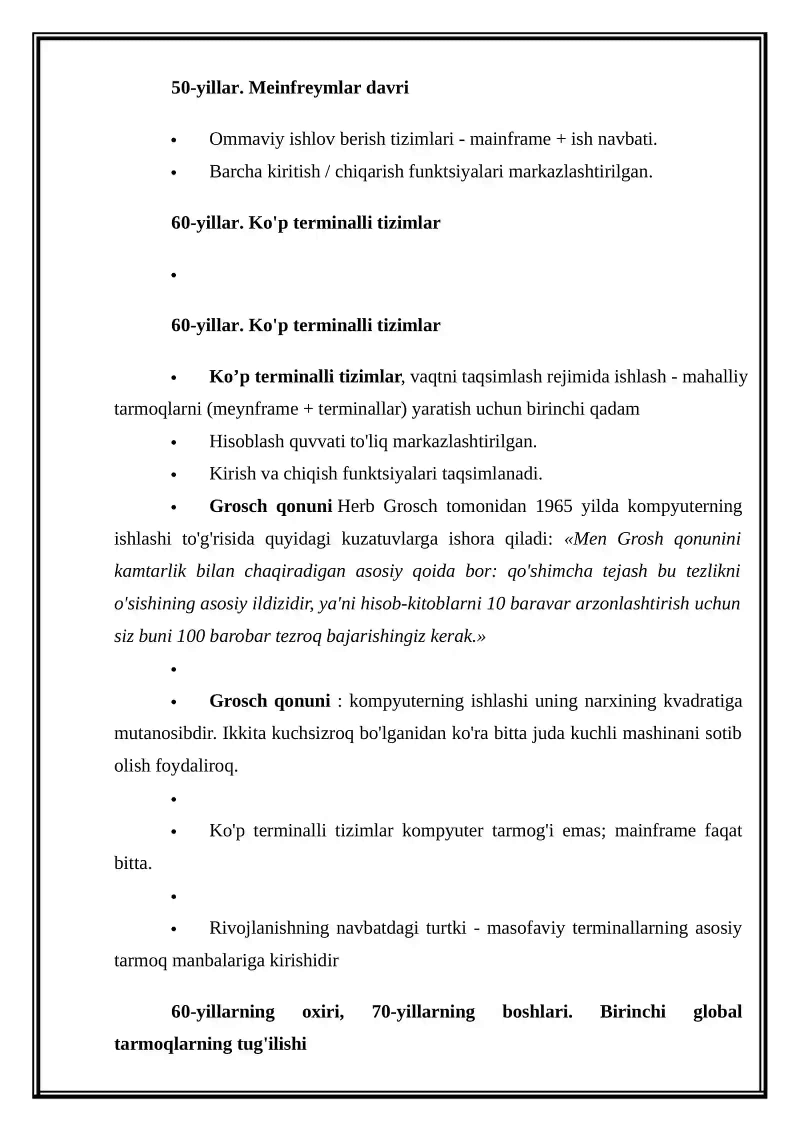 Kompyuter tarmoqlarining rivojlanishi 4