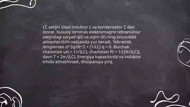 Elektromagnit tebranishlar 4