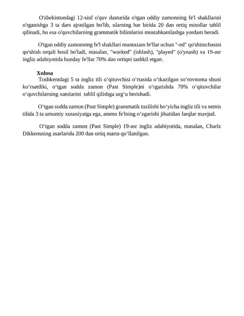 Past Simple 4