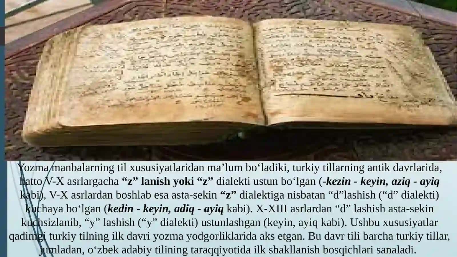O‘zbek tili tarixi 4
