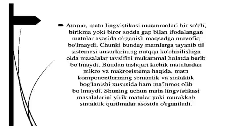 Matn -tilning eng katta birligi 4