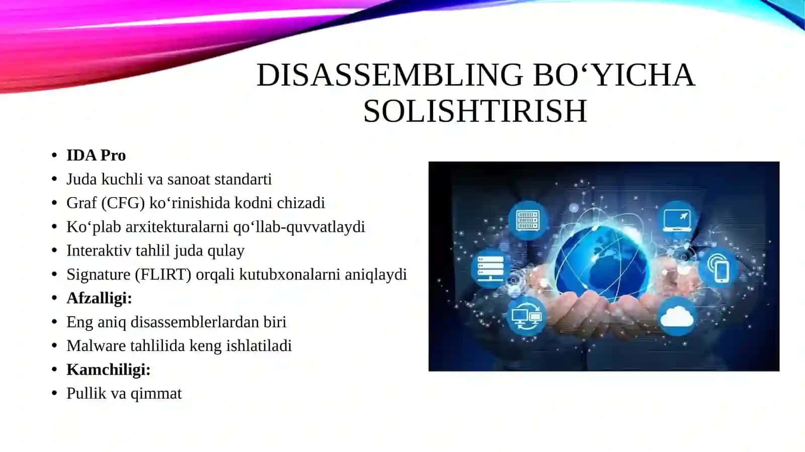 Ghidra / IDA / Binary Ninja: deassembling va dekompilyatsiyani solishtirish 4