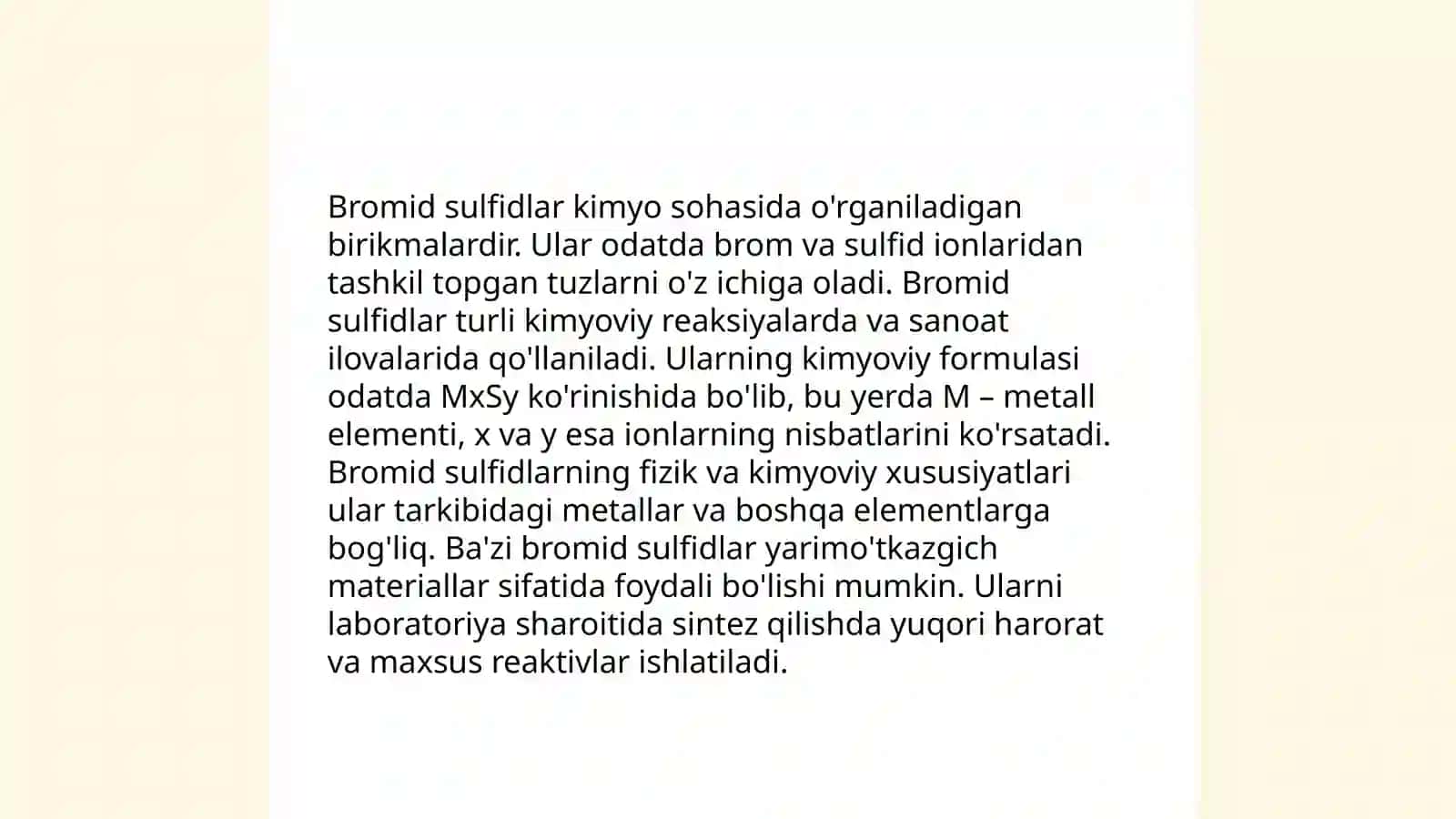 Xlorid sulfidlar va sulfoksoksidlar 4