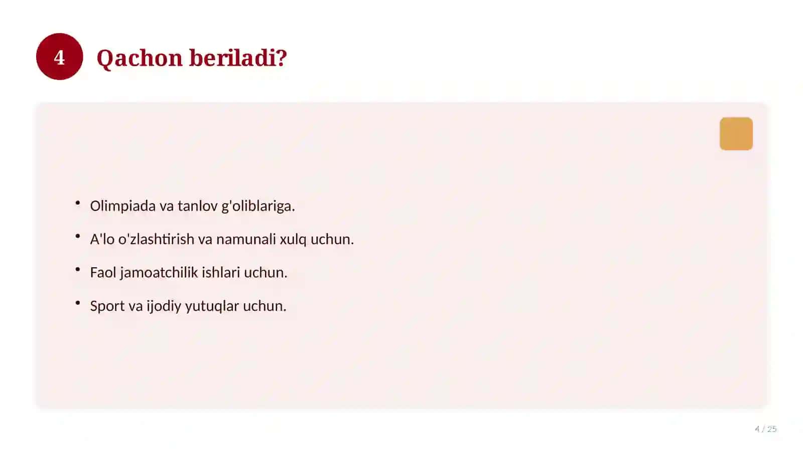 Faxriy Yorliq Maktab O'quvchilari Uchun 4
