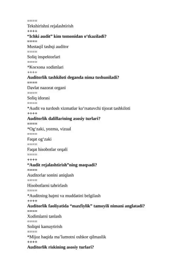 Auditorlik faoliyati 4