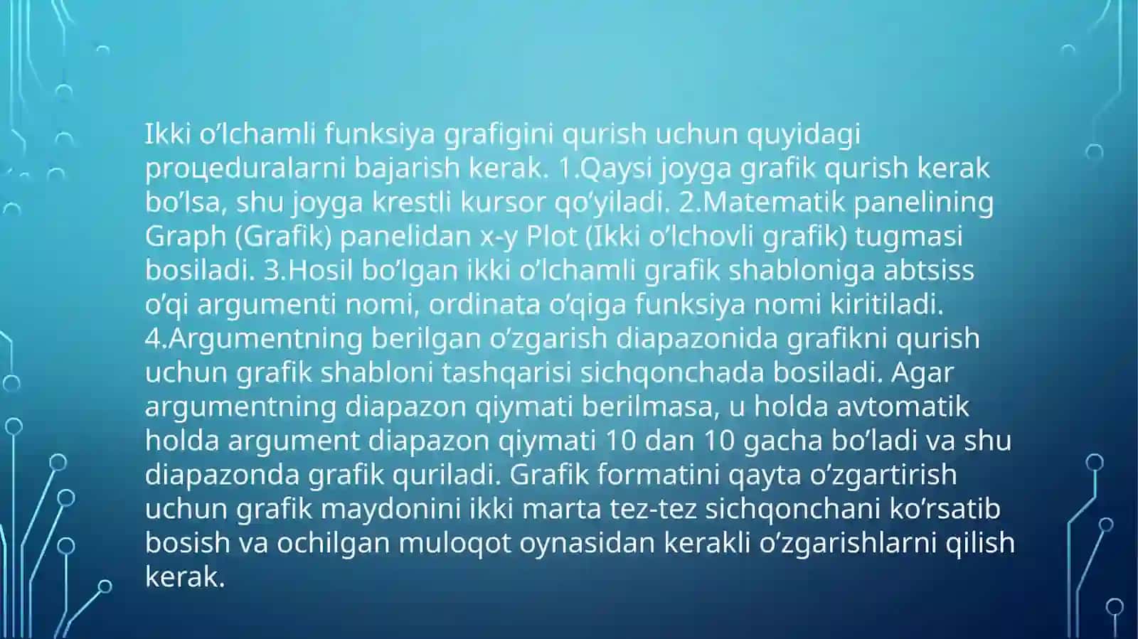 Matn Namunasi va Grafika 4