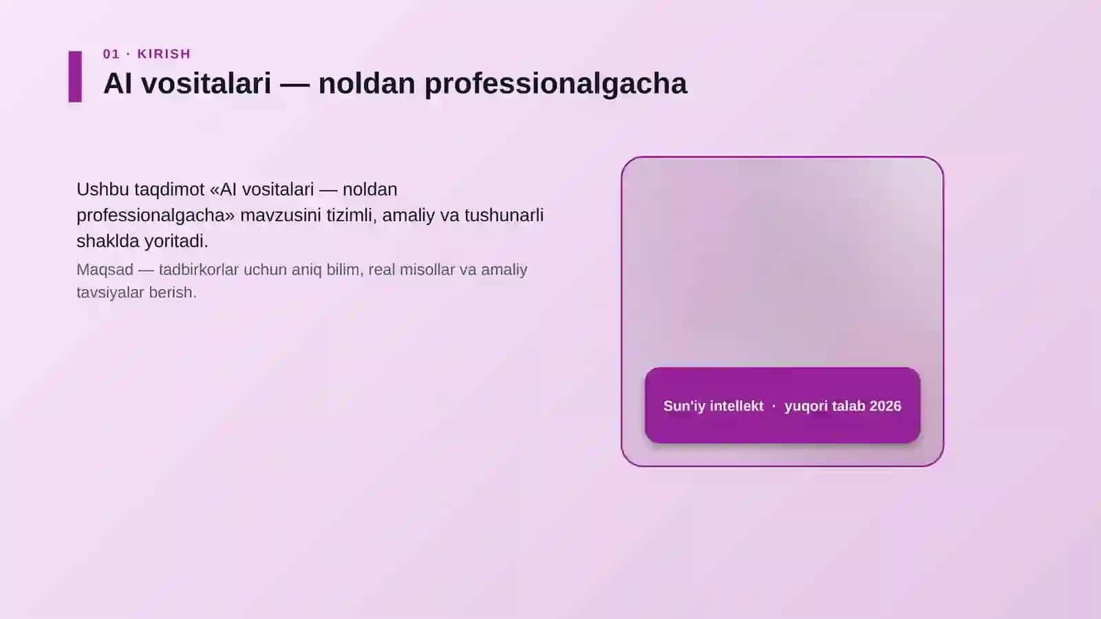 AI vositalari — noldan professionalgacha 4
