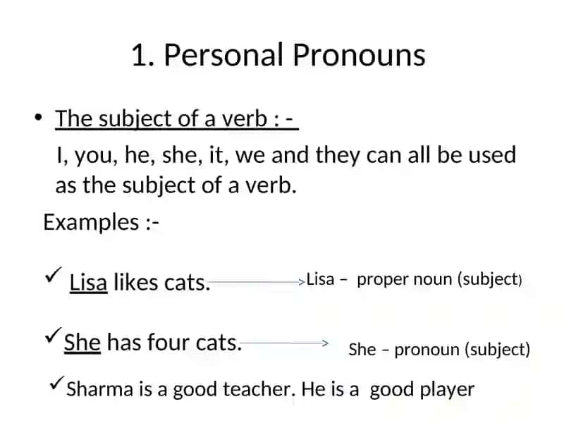 Personal Pronouns 4