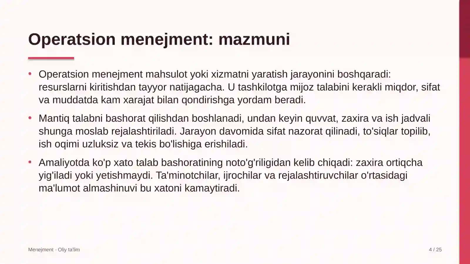 Tashqi reklama sohasida operatsion menejment 4