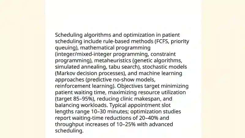 Patient Scheduling 4