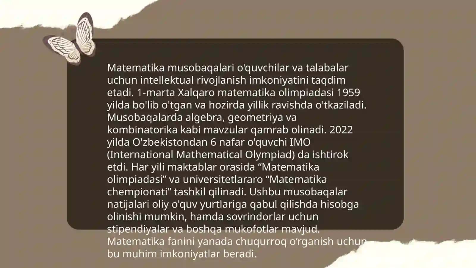 Matematik o'yinlar 4