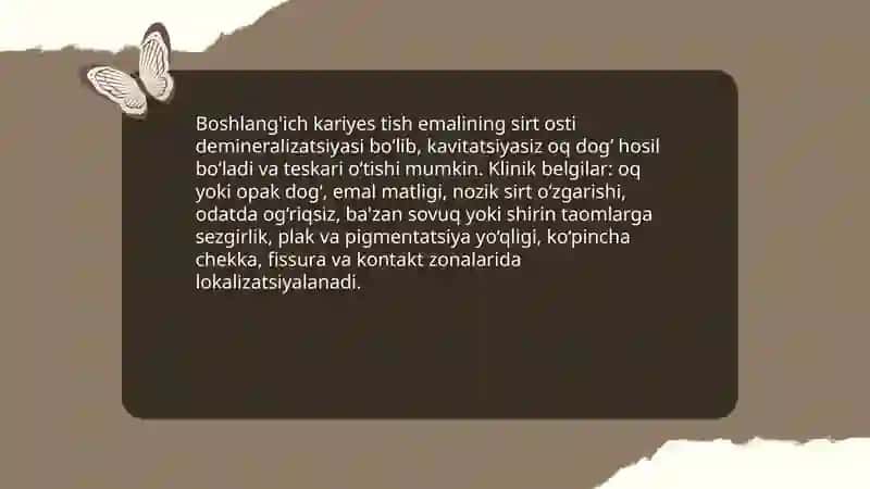 Kariyes bosqichlari 4