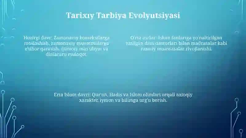 Tarbiya fanini mazmunini belgilovchi me'yoriy hujjatlar 4