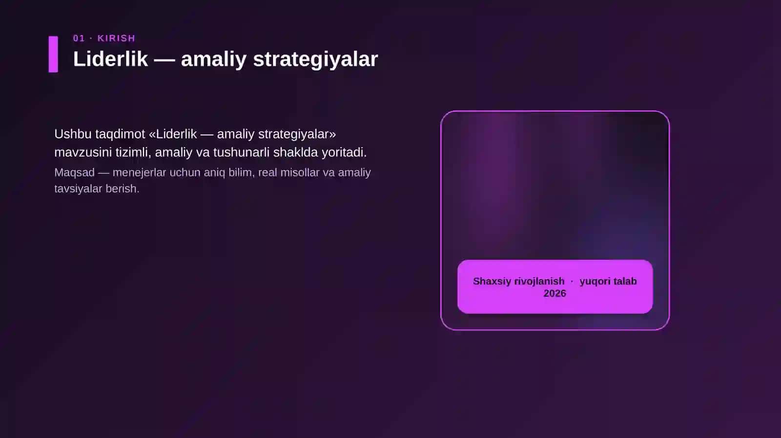 Liderlik — amaliy strategiyalar 4