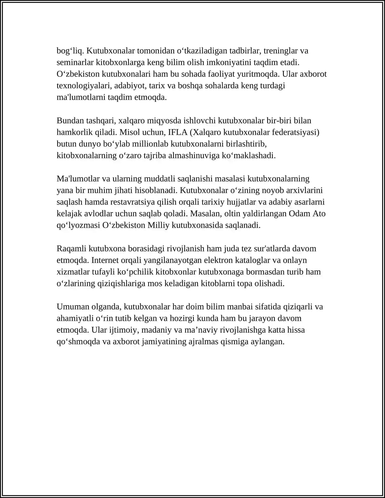READING RESOURCES DATABASE 4