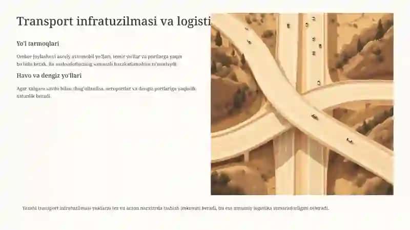 Ombor joylashuvini tanlash mezonlari 4