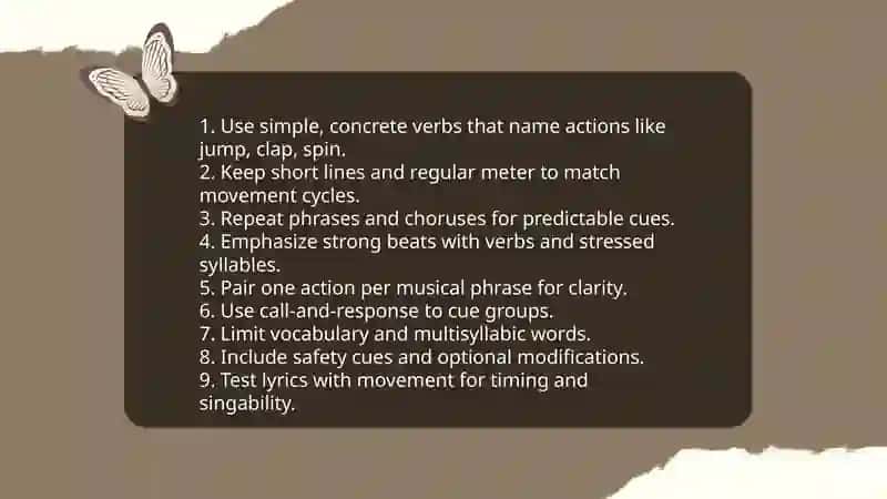 Designing and performing action songs 4