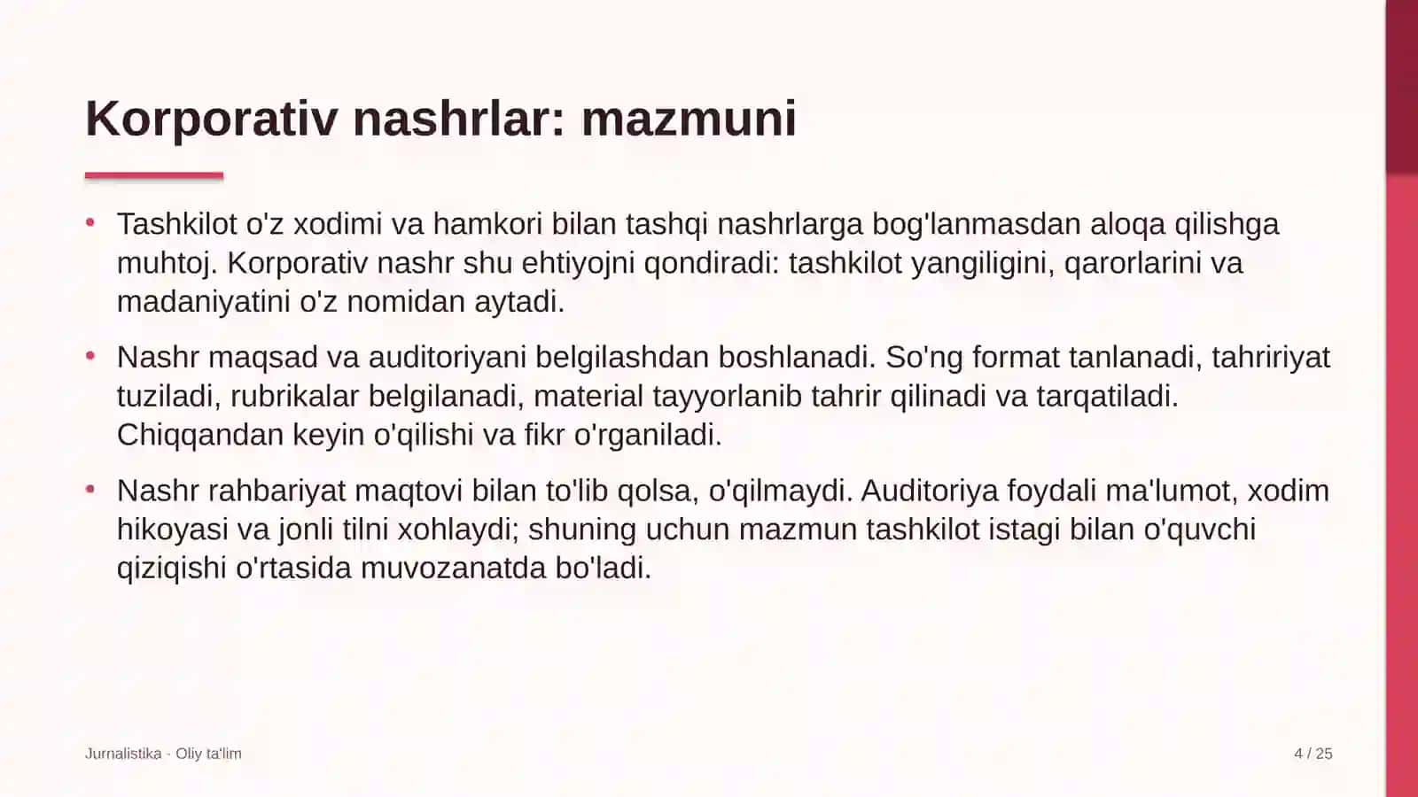 moliya sohasida korporativ nashrlar 9011 4