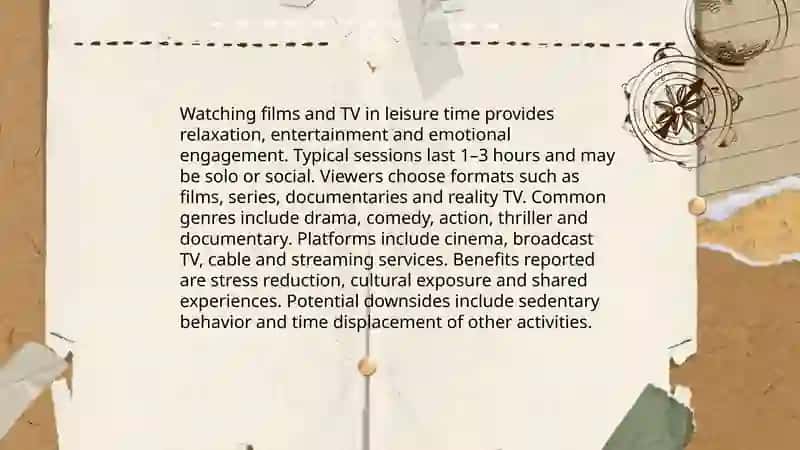 Leisure-time hobbies 4