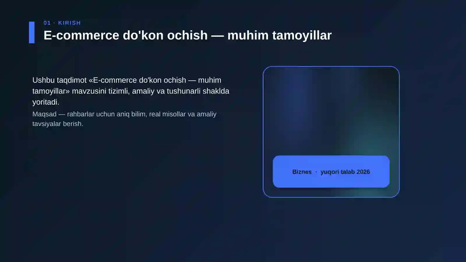 E-commerce do'kon ochish — muhim tamoyillar 4