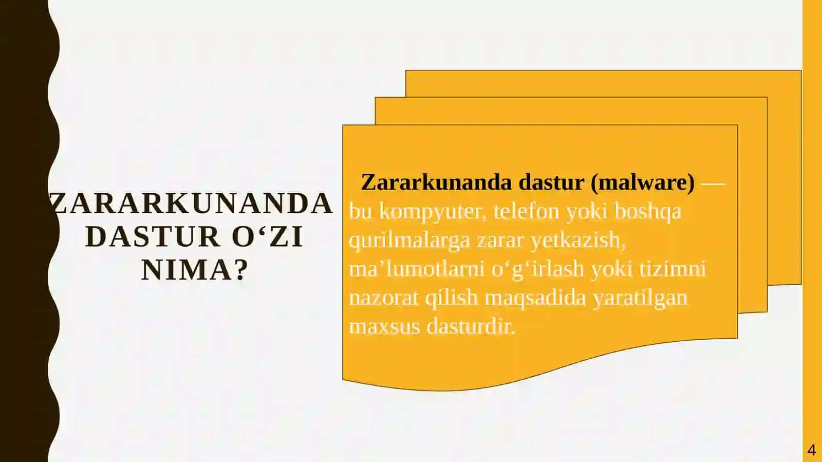 Zararkunanda dasturlar 4
