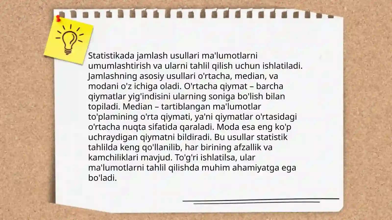 Statistik jamlash va guruhlash 4