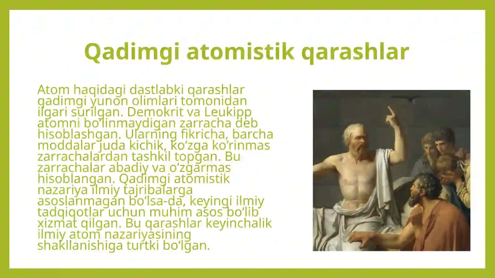 Atom tuzilishi haqida nazariyalar 4