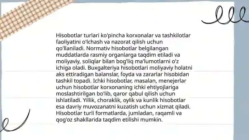 Hisobot (davlat tilida ish yuritish) 4