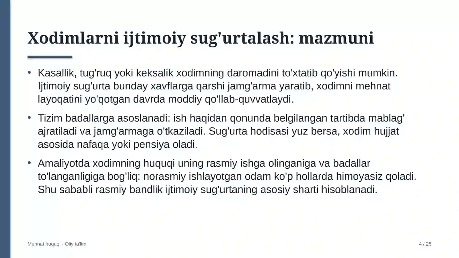 Gipermarketlarda xodimlarni ijtimoiy sug'urtalash 4
