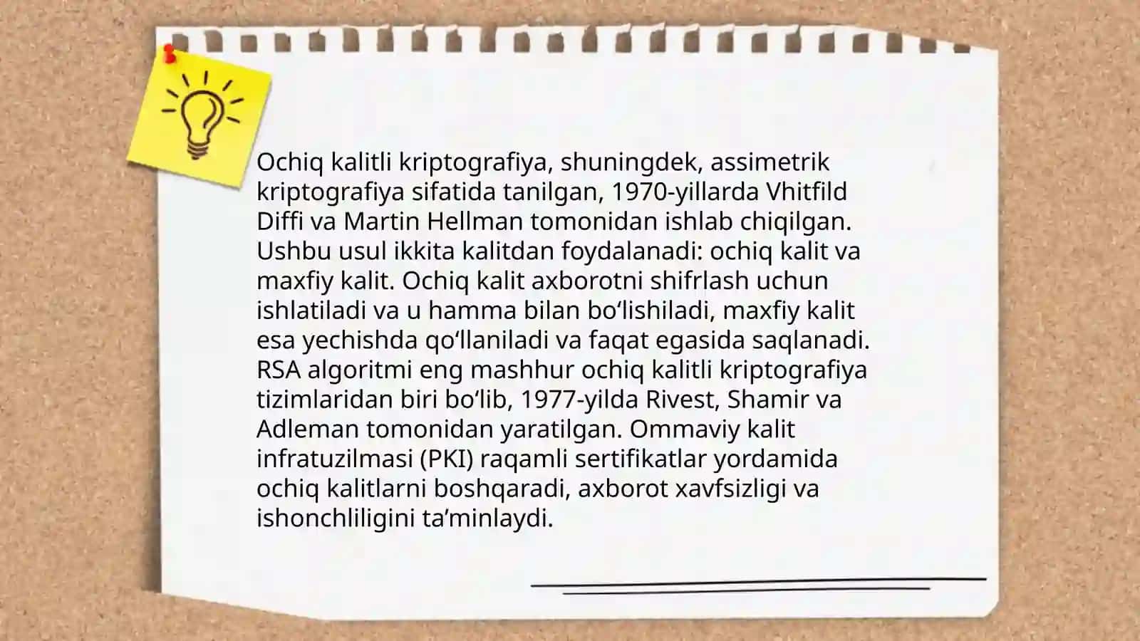 Ochiq va yopiq kalitli kriptografiya asoslari 4