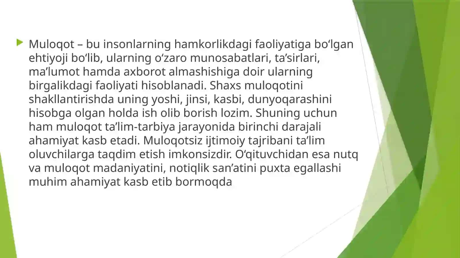 PEDAGOGIK MULOQOT 4