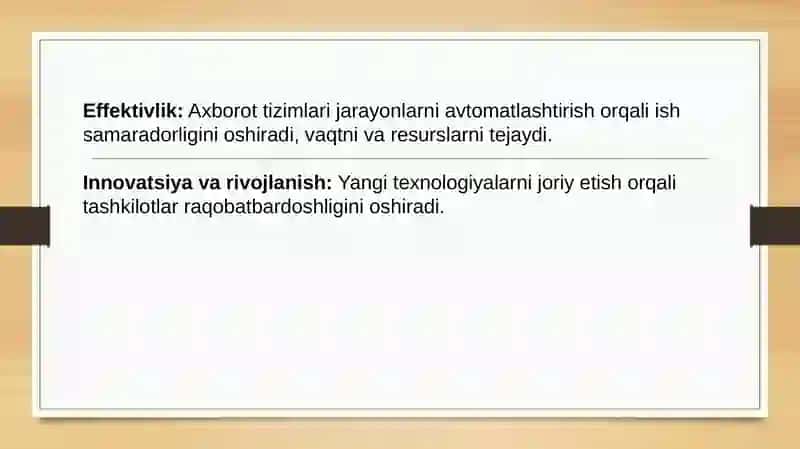 Axborot Tizimlari 4