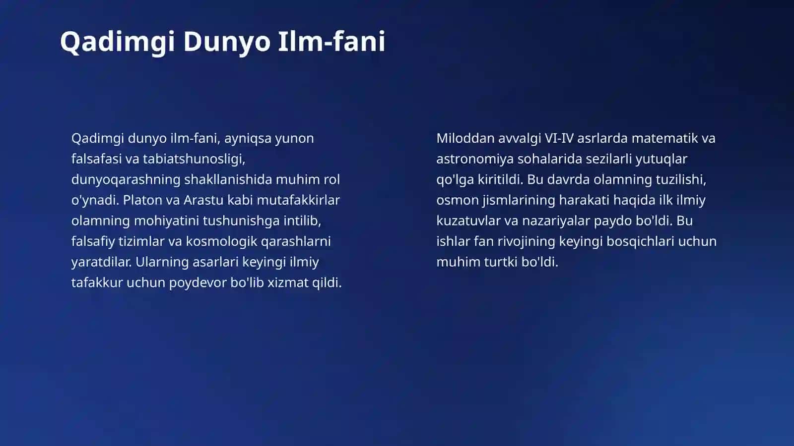 Dunyoning ilmiy landshafti va evolyutsiyasi 4