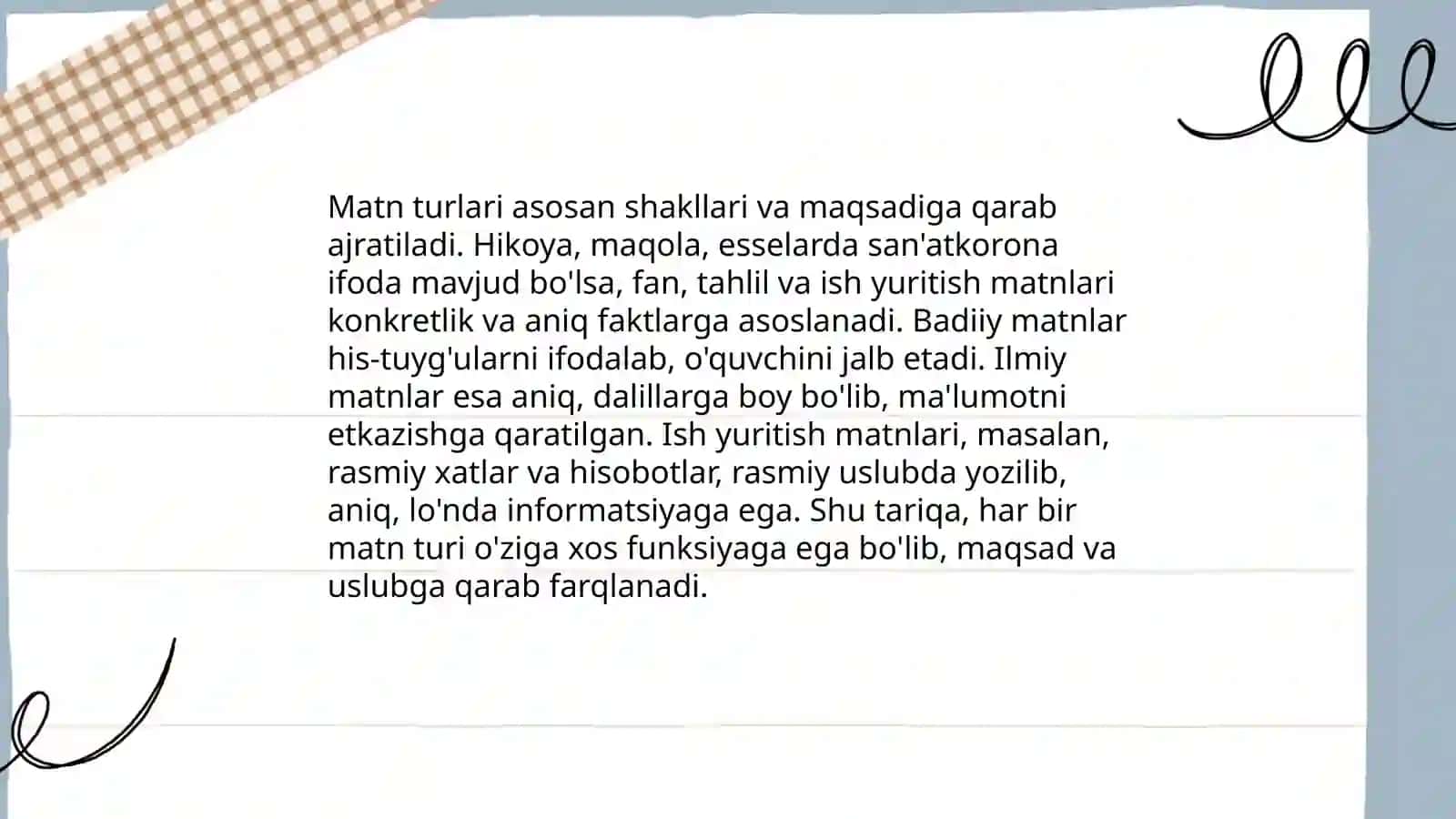 Matn va uning turlari 4